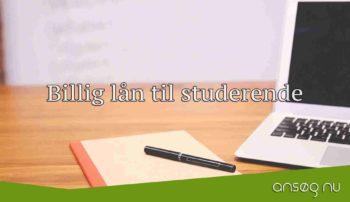 Billig lån til studerende