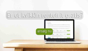 Er et kviklån rentefrit gratis?