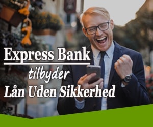 Express Bank tilbyder lån uden sikkerhed