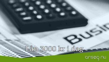 Lån 3000 kr i dag