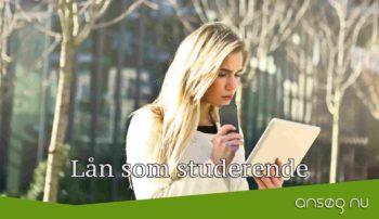 Lån som studerende