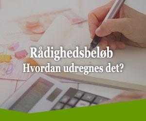 Rådighedsbeløb, hvordan udregnes det?