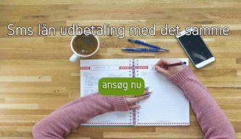 Sms lån udbetaling med det samme